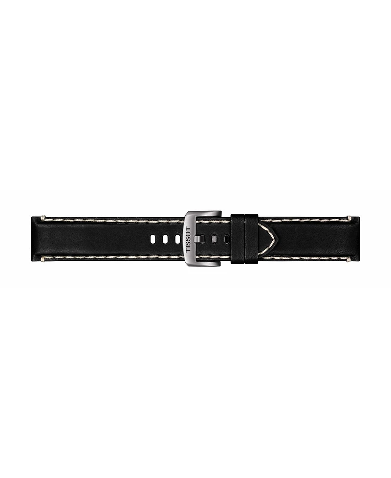 Tissot Men's Swiss Chronograph Supersport T-Sport Black Leather Strap Watch 46mm