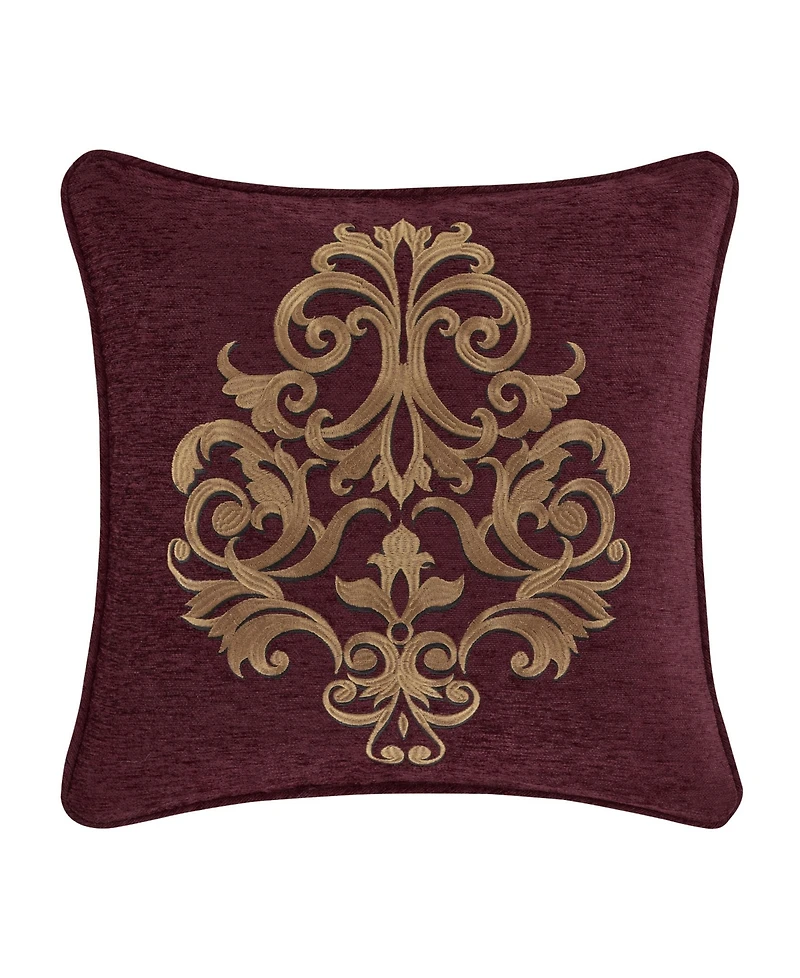J Queen New York Garnet Decorative Pillow, 18" x 18"
