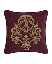 J Queen New York Garnet Decorative Pillow, 18" x 18"