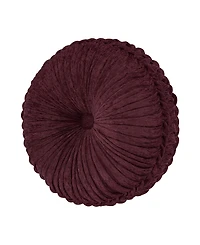 J Queen New York Garnet Decorative Pillow, 15" Round
