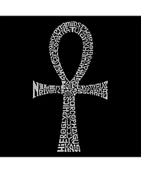 La Pop Art Ankh Men's Raglan Word T-shirt