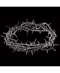 La Pop Art Crown of Thorns Men's Raglan Word T-shirt