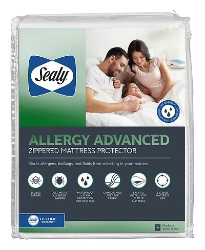 Sealy Allergy Advanced Mattress Protector, Queen