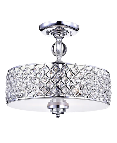 Home Accessories Dyesta 21" 3-Light Indoor Semi-Flush Mount Chandelier with Light Kit