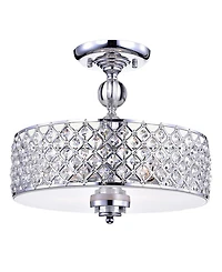 Home Accessories Dyesta 21" 3-Light Indoor Semi-Flush Mount Chandelier with Light Kit