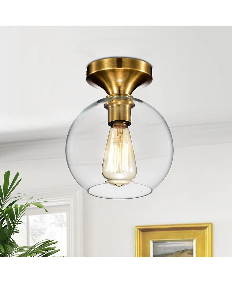 Home Accessories Gorden 7.9" 1-Light Indoor Flush Mount Chandelier with Light Kit