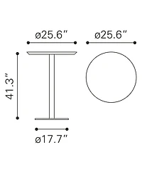 Zuo Bergen Bar Table