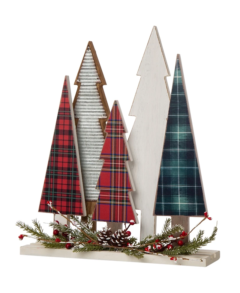 Glitzhome Wooden Christmas Tree Table decor