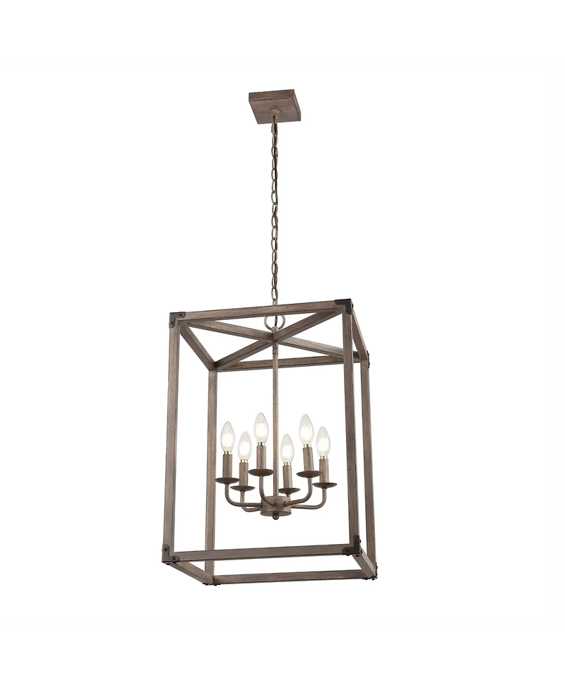 Jonathan Y Magnolia -Light Adjustable Rustic Farmhouse Led Pendant