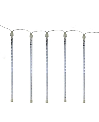 Northlight Transparent Dripping Icicle Snowfall Christmas Light Tubes-Clear Wire, Set of 10
