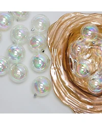 Northlight Clear Iridescent Shatterproof Shiny Christmas Ball Ornaments