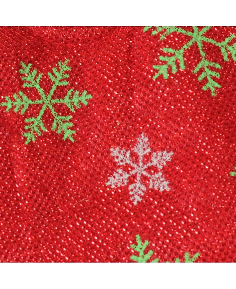 Northlight Metallic with and Snowflakes Mini Christmas Tree Skirt