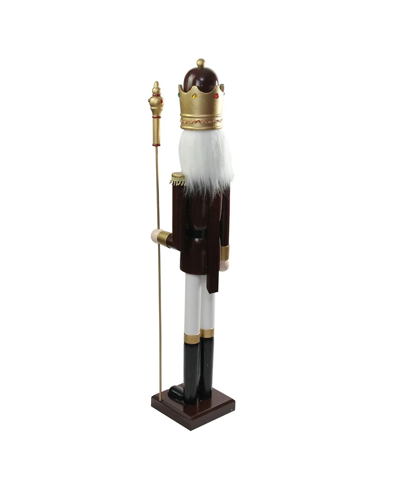 Northlight Wooden Christmas Nutcracker King with Scepter