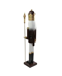 Northlight Wooden Christmas Nutcracker King with Scepter