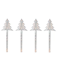 Northlight Lighted Christmas Tree Pathway Marker with Lawn Stakes