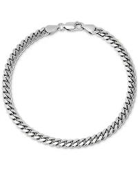 Men's Cuban Link Bracelet 18k Gold-plated Sterling Silver &