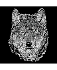 La Pop Art Men's Word Wolf Crewneck Sweatshirt