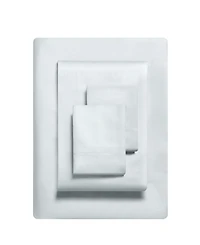 Vera Wang Solid 800 Thread Count Cotton Sateen 4 Piece Sheet Set