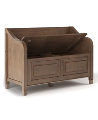 Simpli Home Connaught Solid Wood Entryway Storage Bench
