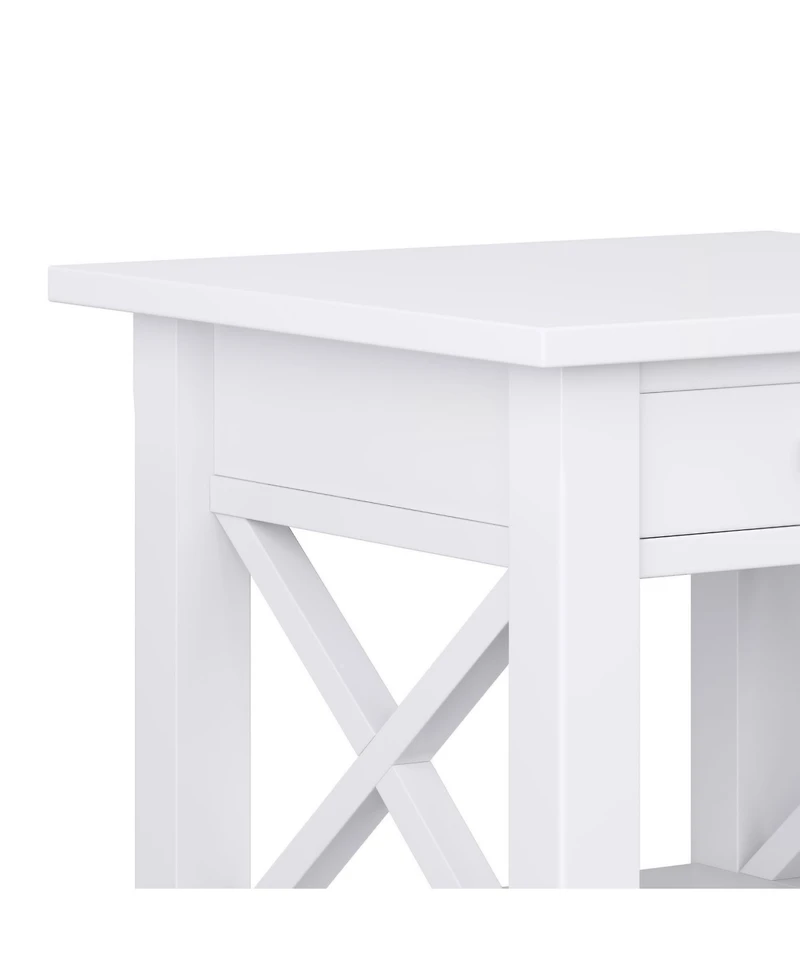 Simpli Home Kitchener Solid Wood End Table