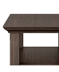 Simpli Home Acadian Solid Wood Narrow Side Table