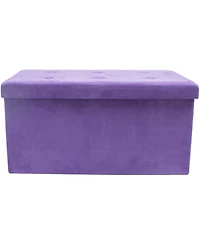 Suede Storage Bench
