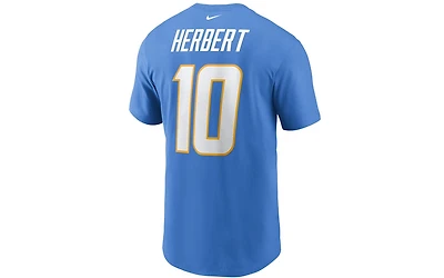 Nike Los Angeles Chargers Men's Pride Name and Number Wordmark 3.0 Player T-shirt Justin Herbert