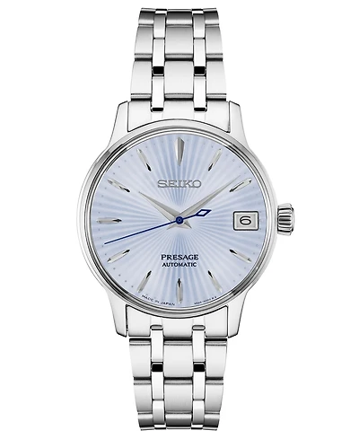 Seiko Women's Automatic Presage Stainless Steel Bracelet Watch 33.8MM