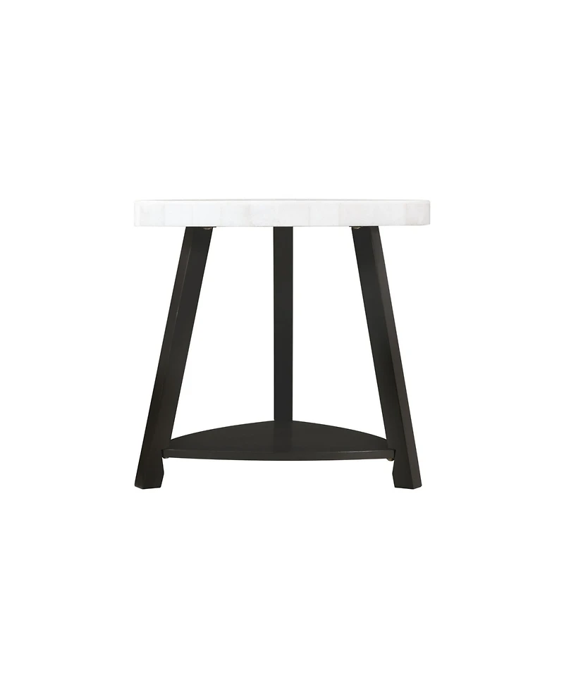 Picket House Furnishings Lena Marble Top End Table