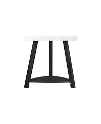 Picket House Furnishings Lena Marble Top End Table