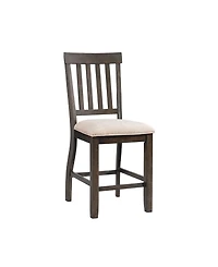 Picket House Furnishings Stanford Counter Slat Back Side Chair Set