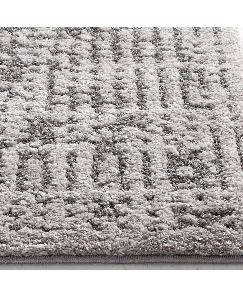 Closeout! Portland Textiles Urban Exposure Mondamin Silver 7'10" x 9'10" Area Rug