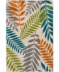 Closeout! Portland Textiles Tropicana Blythewood White 3'3 x 5' Outdoor Area Rug