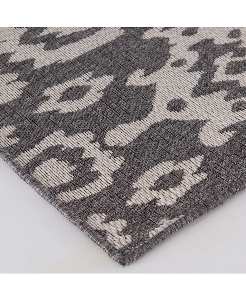 Closeout! Portland Textiles Palermo Tusk Gray 5'3" x 7'7" Outdoor Area Rug