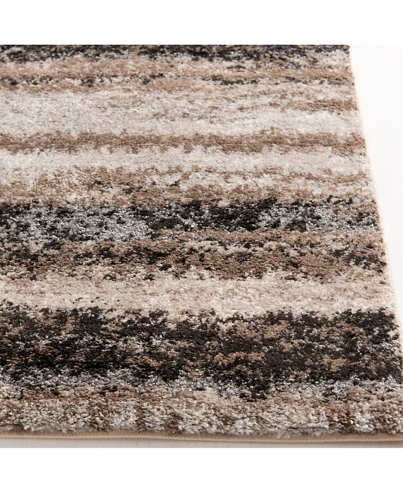 Closeout! Portland Textiles Urban Exposure Mount Vernon Black 5' x 7'6" Area Rug