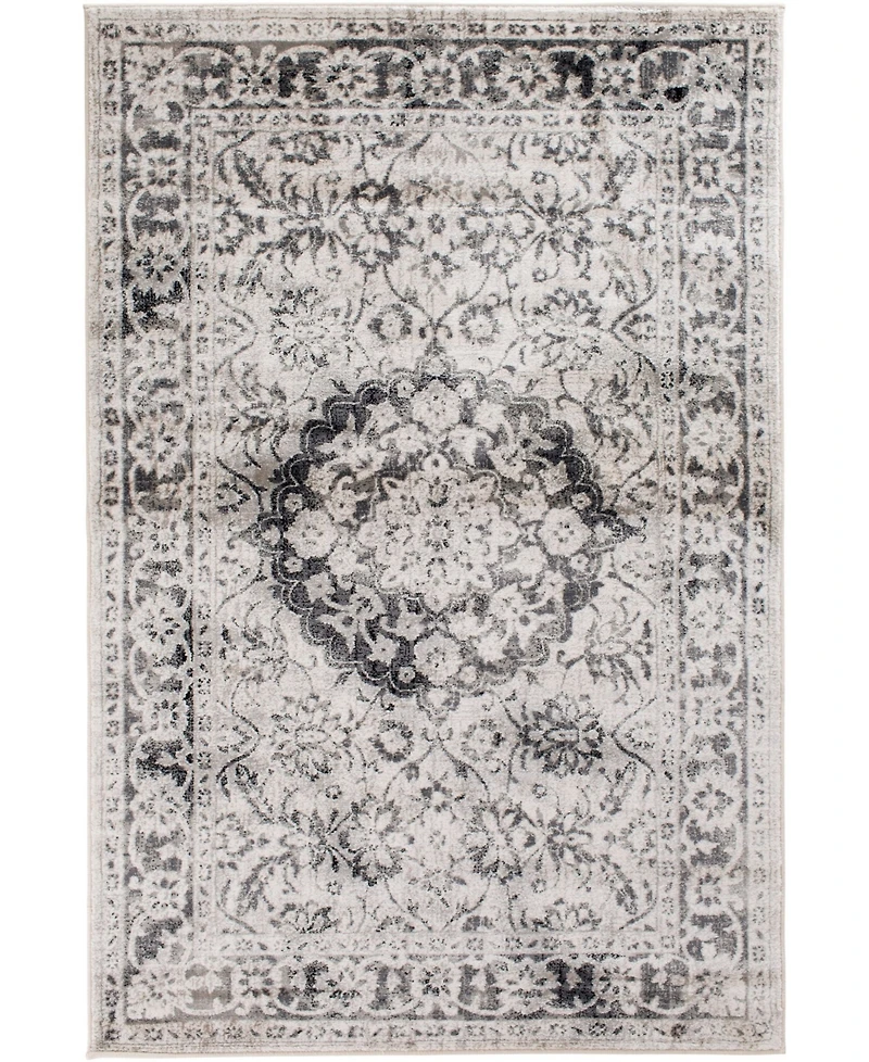 Closeout! Portland Textiles Genova Maja Gray 5' x 7'6" Area Rug