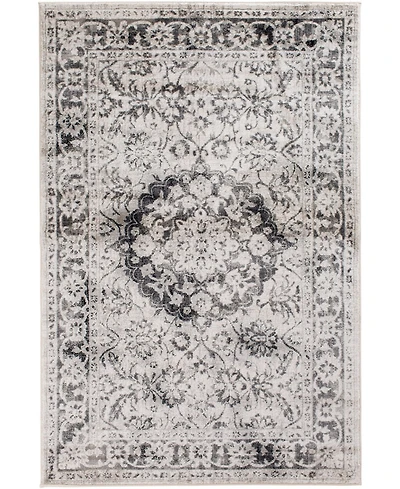 Closeout! Portland Textiles Genova Maja Gray 5' x 7'6" Area Rug