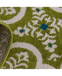 Closeout! Portland Textiles Tropicana Contoy 6'7" x 9'6" Outdoor Area Rug