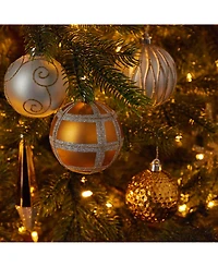 Nearly Natural Holiday Shatterproof, 52 Count Christmas Tree Ornament Box Set