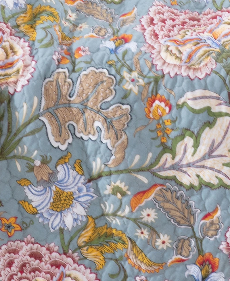 Levtex Angelica Spring Jacobean Floral Quilted Throw, 50" x 60"
