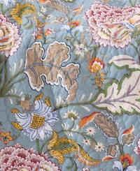 Levtex Angelica Spring Jacobean Floral Quilted Throw, 50" x 60"