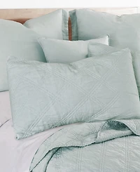 Levtex Washed Linen Quilted Sham, King