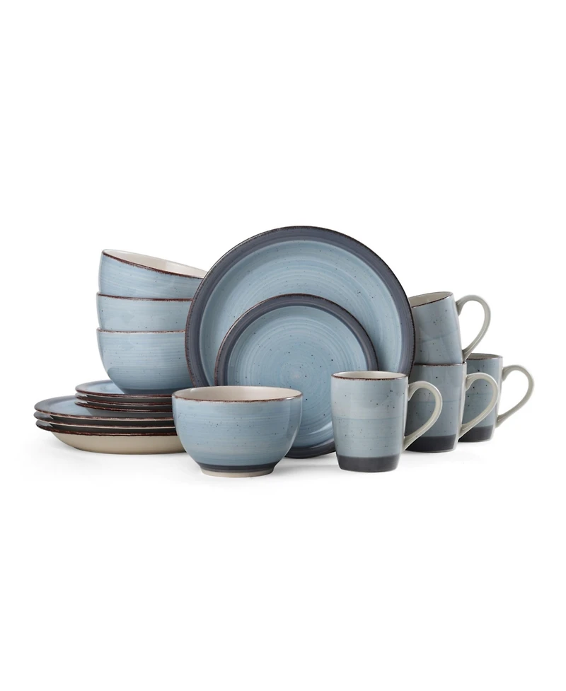 Pfaltzgraff Sadie Blue 16 Pc. Dinnerware Set, Service for 4
