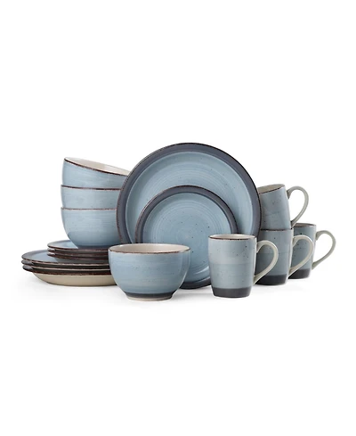 Pfaltzgraff Sadie Blue 16 Pc. Dinnerware Set, Service for 4