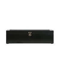 Mele Co. Tate Glass Top Wooden Watch Box in Java Finish