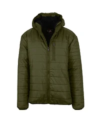 Galaxy By Harvic Men's Sherpa Lined Hooded Puffer Jacket