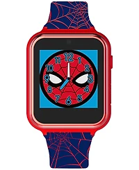 Accutime Kid's Spiderman Black Silicone Strap Smart Watch 46x41mm