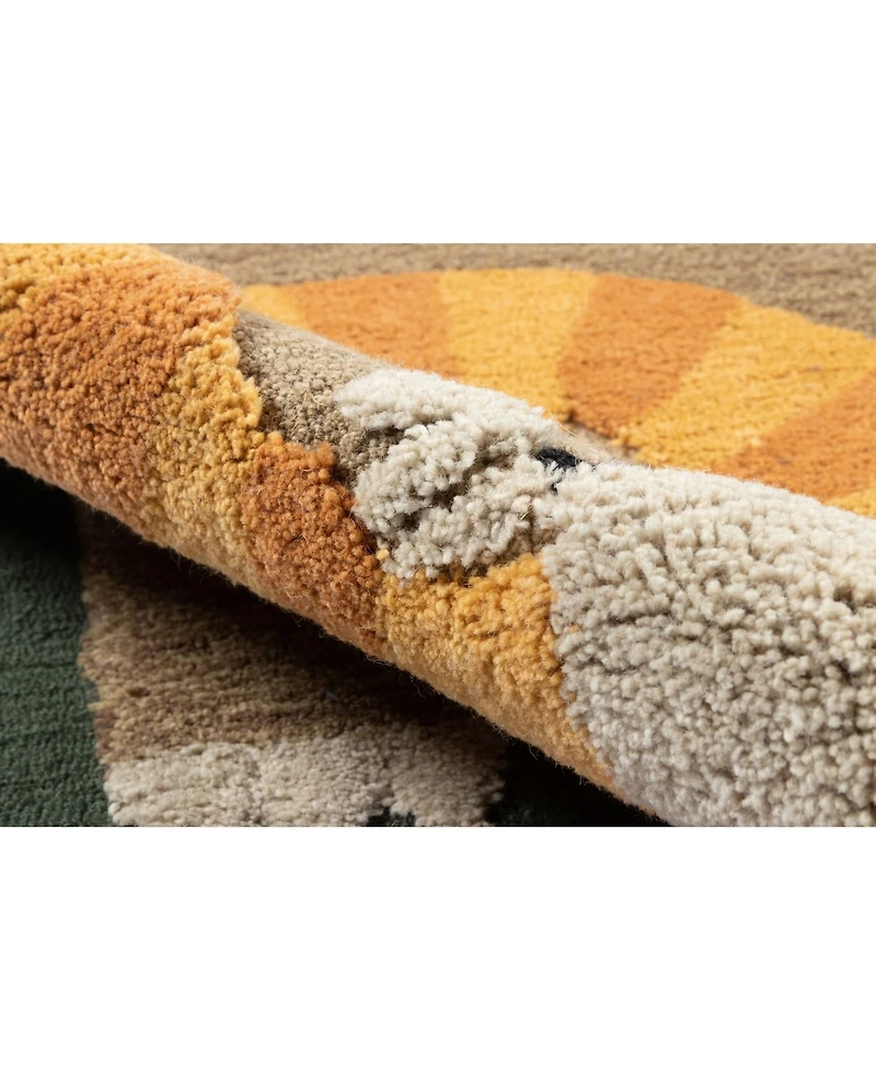 Momeni Atticus Atc-1 Green 4' x 6' Area Rug