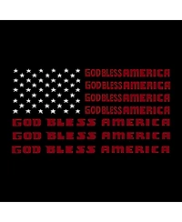 La Pop Art Men's God Bless America Word T-Shirt