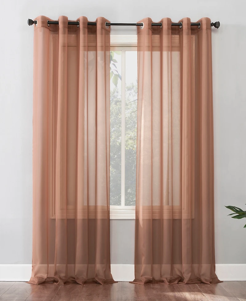 Sheer Voile Grommet Curtain Panel